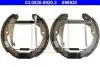 Комплект барабанного гальма (колодки, циліндр, пружинки) SEAT INCA SKODA OCTAVIA I VW CADDY II 1.4-1.9D 11.95-12.10 ATE (03052069203) зображення 1