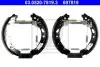Гальмівна колодка MAZDA 2 1.3-1.6D 07.07 ATE (03052078193) зображення 1