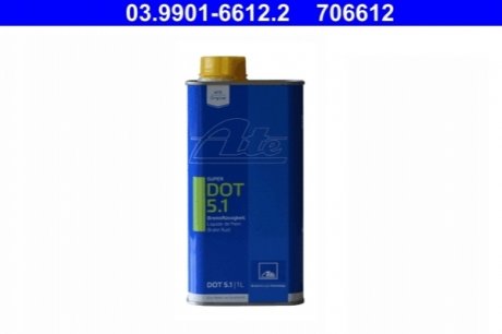 Тормозная жидкость Super DOT 5.1, 1л. - (0882380004) ATE 03990166122