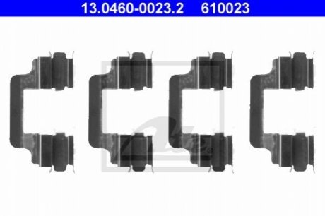 Р-кт зад. тормозных колодок VW T-5 03- - (3D0615231) ATE 13046000232 (фото 1)