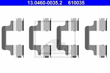 Тормозные колодки (монтажный набор) ATE 13046000352 (фото 1)