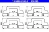 Монтажний набір гальмівних колодок CITROEN C2, C2 ENTERPRISE, C3 I, C3 PLURIEL 1.4-1.6D 02.02 ATE (13046001452) зображення 1