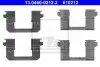 Фото Монтажний набір гальмівних колодок NISSAN QASHQAI I, QASHQAI II, X-TRAIL, X-TRAIL II 1.5D-2.5 11.06 ATE (13046002122) зображення 1