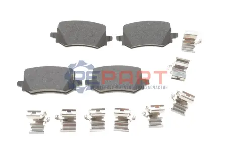 Комплект гальмівних колодок задн, HYUNDAI TUCSON KIA SPORTAGE V 1.6-2.5 11.20 ATE 13046026692 Купити в Україні