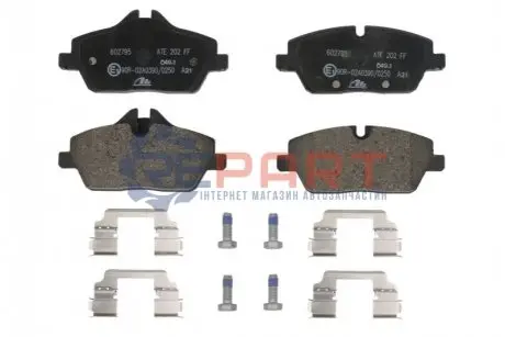 Комплект гальмівних колодок передн, BMW 1 (E81), 1 (E82), 1 (E87), 1 (E88), 2 (F45) MINI (F55), (F56), (F57), (R56), (R57), (R58), (R59), CLUBMAN (F54), CLUBMAN (R55) 1.2-Electric 06.04 ATE 13046027952 Купити в Україні
