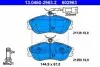 Комплект гальмівних колодок передн, AUDI 100 C3, 200 C3, 80 B4, 90 B3, CABRIOLET B3, COUPE B3, QUATTRO 2.0-2.8 07.80-08.00 ATE (13046029632) зображення 1