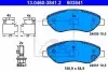 Комплект гальмівних колодок передн, OPEL CORSA D 1.4/1.7D 08.06-08.14 ATE (13046038412) зображення 1