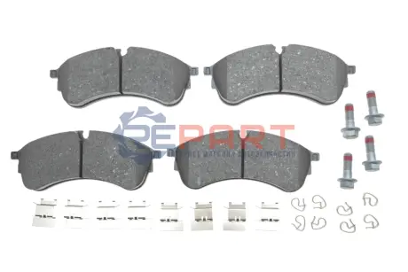 Комплект гальмівних колодок передн, VW CRAFTER, GRAND CALIFORNIA CAMPER 2.0D 09.16 ATE 13.0460-3879.2 Купити в Україні
