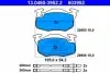 Комплект гальмівних колодок передн, CITROEN AX, C15, ZX PEUGEOT 306 1.1-1.9D 04.87-12.05 ATE (13046039522) зображення 1
