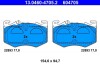 Гальмівні колодки, дискові 13.0460-4705.2