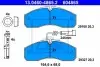 Комплект гальмівних колодок передн, DAEWOO REXTON HYUNDAI H-1, H-1 / STAREX, H-1 CARGO, SANTA FÉ I LADA NIVA TRAVEL NISSAN CABSTAR, NT400 CABSTAR SSANGYONG ACTYON I 1.5-3.2 06.97 ATE (13.0460-4865.2) зображення 1