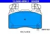 Фото Комплект гальмівних колодок передн, CHEVROLET CAMARO, CORVETTE OPEL INSIGNIA B, INSIGNIA B COUNTRY, INSIGNIA B GRAND SPORT 1.5-6.2 09.09 ATE (13.0460-4898.2) зображення 1