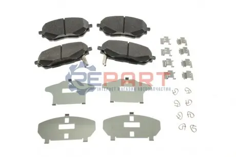 Комплект гальмівних колодок передн, TOYOTA C-HR, COROLLA 1.2-2.0H 10.16 ATE 13046055012 Купити в Україні