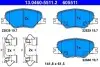 Фото Комплект гальмівних колодок передн, OPEL INSIGNIA B, INSIGNIA B COUNTRY, INSIGNIA B GRAND SPORT 1.5-2.0D 03.17 ATE (13046055112) зображення 1