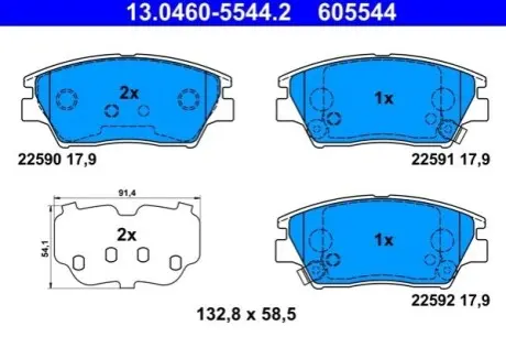 Автозапчасть ATE 13046055442
