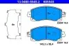 Фото Комплект гальмівних колодок передн, SUBARU FORESTER, IMPREZA, OUTBACK, XV 1.6-2.5 10.16 ATE (13046055452) зображення 1
