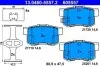 Комплект гальмівних колодок задн, FIAT SEDICI HONDA ACCORD IV, ACCORD V, ACCORD VI, ACCORD VII, CIVIC IX, CIVIC VI, CIVIC VII, CIVIC VIII, CR-V III, CR-Z, INSIGHT, INTEGRA 1.3-3.5 10.87 ATE (13046055572) зображення 1