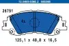 Комплект гальмівних колодок передн, TOYOTA YARIS 1.5H 02.20 ATE (13046055602) зображення 1