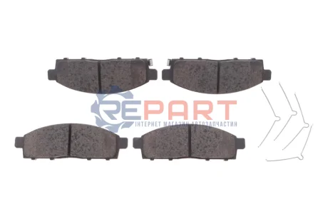 Комплект гальмівних колодок передн, FIAT FULLBACK MITSUBISHI L200 / TRITON, PAJERO SPORT II 2.2D-3.5 11.05 ATE 13046055702 Купити в Україні