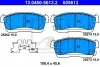 Комплект гальмівних колодок передн, DAIHATSU CUORE VI, CUORE VII, SIRION, TREVIS MITSUBISHI MIRAGE / SPACE STAR VI NISSAN PATROL GR V SUZUKI ALTO VI, IGNIS II, IGNIS III 0.7-4.8 06.02 ATE (13046056132) зображення 1