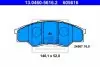 Комплект гальмівних колодок передн, TOYOTA HILUX VII 2.5D/3.0D 11.04-09.15 ATE (13046056162) зображення 1