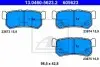 Фото Комплект гальмівних колодок задн, CHEVROLET CAMARO, CORVETTE DAEWOO REXTON SSANGYONG ACTYON I, ACTYON SPORTS I, ACTYON SPORTS II, KYRON, REXTON / REXTON II, REXTON W / REXTON 2.0D-5.7 10.84 ATE (13046056232) зображення 1