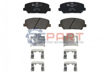 Комплект гальмівних колодок передн, HYUNDAI GENESIS, I30, VELOSTER KIA CEE'D, CERATO III, OPTIMA, PRO CEE'D 1.0-3.8 01.08 ATE 13046056592