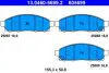 Фото Комплект гальмівних колодок передн, NISSAN NV200, NV200 / EVALIA 1.5D/1.6/Electric 02.10 ATE (13046056992) зображення 1