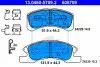 Комплект гальмівних колодок передн, DAIHATSU CUORE V, CUORE VI, CUORE VII, TREVIS MITSUBISHI MIRAGE / SPACE STAR VI, MIRAGE VI 0.7-1.2LPG 11.98 ATE (13046057092) зображення 1