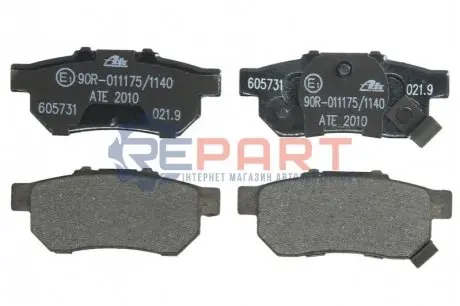 Фото Колодки гальмівні (задні) Honda Civic V/VI 91-01/CRX II/Prelude III 87-92/Rover 93-05 ATE (13046057312) зображення 1