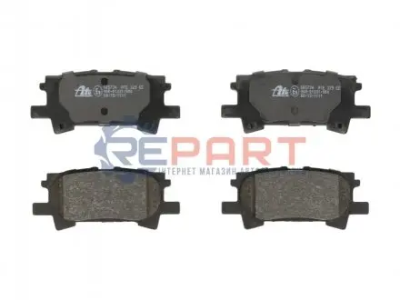 Комплект гальмівних колодок задн, LEXUS RX TOYOTA HARRIER 2.4-3.5 02.03-12.13 ATE 13046057342 Купити в Україні