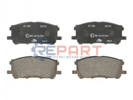 Комплект гальмівних колодок передн, LEXUS GS, RC, RX TOYOTA HARRIER 2.4-5.0 02.03 ATE 13046057502 Купити в Україні