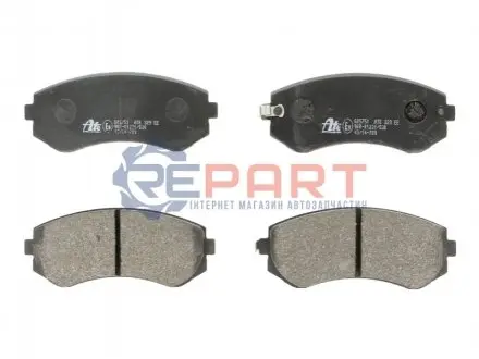 Комплект гальмівних колодок задн, NISSAN PATROL GR V 2.8D-4.8 06.97 ATE 13046057512
