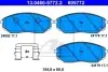 Комплект гальмівних колодок передн, KIA SORENTO I 2.4-3.5 08.02-12.11 ATE (13046057722) зображення 1