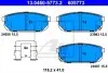 Комплект гальмівних колодок задн, KIA SORENTO I 2.4-3.5 08.02-12.11 ATE (13046057732) зображення 1