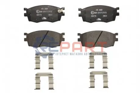 Фото 1 — Колодки гальмівні (передні) Kia Rio II 05-/Hyundai i20 08-15/Accent 05-10 ATE (13046057792) Фото Колодки гальмівні (передні) Kia Rio II 05-/Hyundai i20 08-15/Accent 05-10 ATE (13046057792) зображення 1