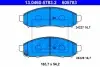 Фото Комплект гальмівних колодок передн, NISSAN LEAF, NAVARA, NAVARA NP300, NP300, NV200, NV200 / EVALIA, PATHFINDER III, XTERRA 2.5D-Electric 05.98 ATE (13046057832) зображення 1