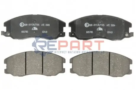 Комплект гальмівних колодок передн, CHEVROLET CAPTIVA, EQUINOX OPEL ANTARA A 2.0D-3.4 04.03 ATE 13046057852 Купити в Україні