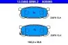 Комплект гальмівних колодок задн, MAZDA MX-5 II 1.6/1.8 05.98-10.05 ATE (13.0460-5866.2) зображення 1