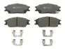 Комплект гальмівних колодок передн (з комплектуючими), HYUNDAI ACCENT, ACCENT I, ACCENT II, GETZ, LANTRA I, LANTRA II, PONY, PONY / EXCEL, S 1.1-1.6 09.89-12.10 ATE (13046058722) зображення 1