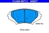 Комплект гальмівних колодок передн, MAZDA RX-8 1.3 08.03-06.12 ATE (13046058772) зображення 1