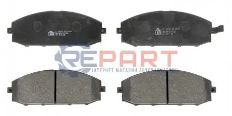 Комплект гальмівних колодок передн, NISSAN PATROL GR V 2.8D-4.8 06.97 ATE 13046058792