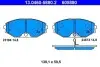Комплект тормозных колодок передн, NISSAN CEFIRO III, MAXIMA / MAXIMA QX V 2.0-3.5 01.00-11.03 ATE (13046058802) изображение 1