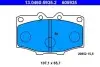Комплект гальмівних колодок передн, TOYOTA COROLLA, HILUX III, HILUX IV, LAND CRUISER 1.4-4.2 03.69-09.99 ATE (13046059352) зображення 1