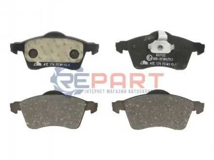 Комплект гальмівних колодок передн, VW TRANSPORTER T4 1.9D-2.8 07.90-06.03 ATE 13046071022 Купити в Україні