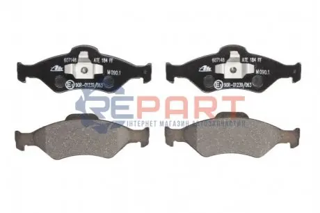 Комплект гальмівних колодок передн, FORD COURIER, FIESTA, FIESTA IV, KA MAZDA 121 III 1.0-1.8D 08.95-12.11 ATE 13046071482