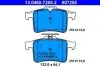 Комплект гальмівних колодок задн, JAGUAR XF I, XF SPORTBRAKE, XJ, XK II 5.0 01.09-12.19 ATE (13.0460-7255.2) зображення 1