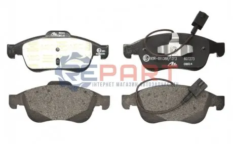 Комплект гальмівних колодок передн, ALFA ROMEO GIULIETTA 1.4-1.8 04.10-12.20 ATE 13046072732