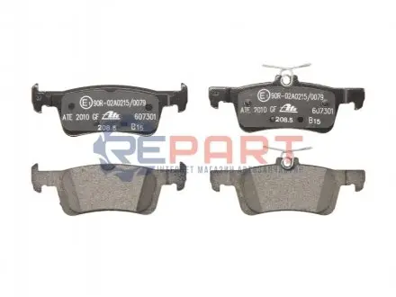 Комплект гальмівних колодок задн, PEUGEOT 308, 308 II 1.2-2.0D 09.13-06.21 ATE 13046073012 Купити в Україні