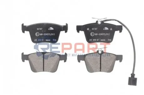 Комплект гальмівних колодок задн, AUDI A3, Q3, TT 1.0-2.5 09.12 ATE 13046073072 Купити в Україні
